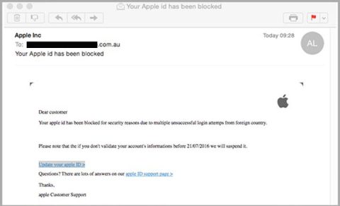 Apple Phishing Emails