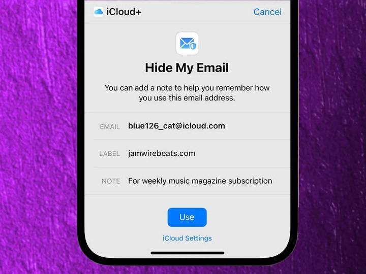 apple hide my email