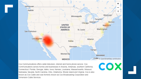 cox outage map