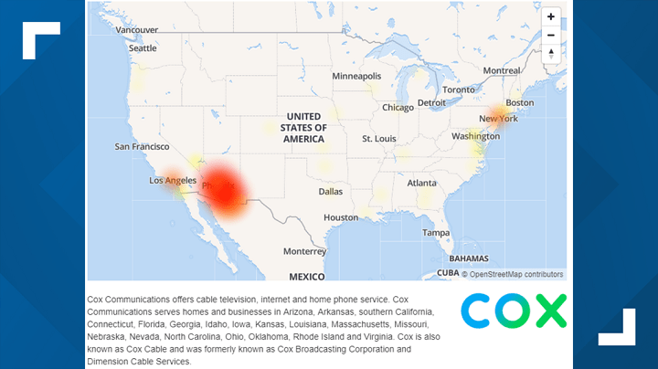 cox outage map