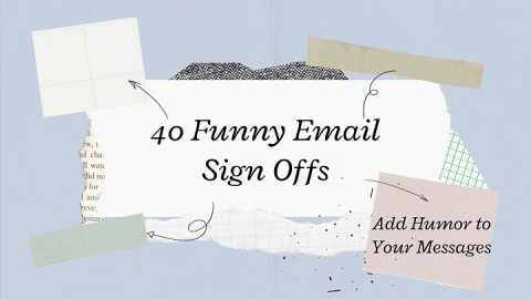 funny email sign offs