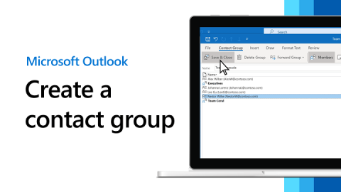 how to create group email in outlook
