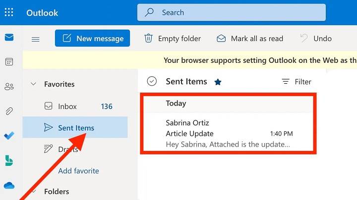how to resend an email in outlook