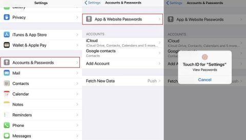 how to update email password on iphone