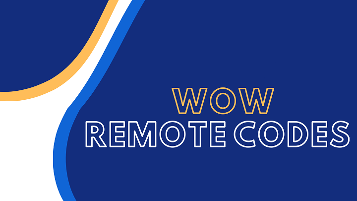 Programming Wow Remote Codes