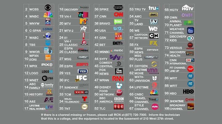 rcn channel guide