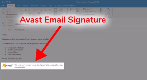 avast email signature
