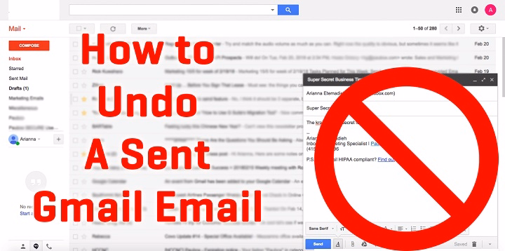 unsend email gmail