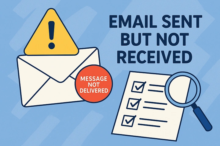 email sent but not received by recipient 1