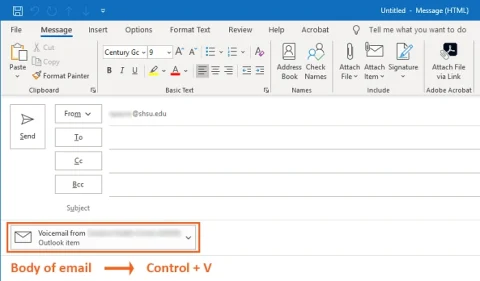 how to attach an email to an email