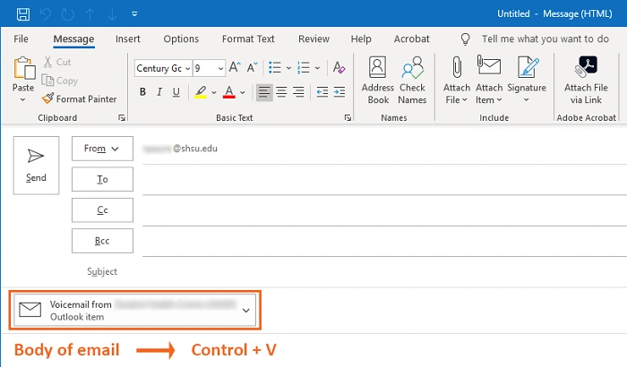 how to attach an email to an email
