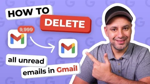 how to delete unread emails in gmail
