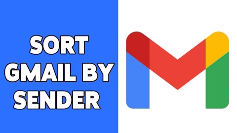how to sort gmail by sender