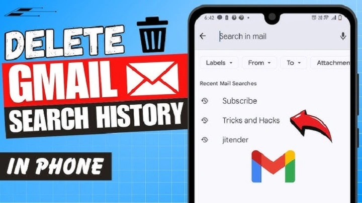 how to clear gmail search history 1