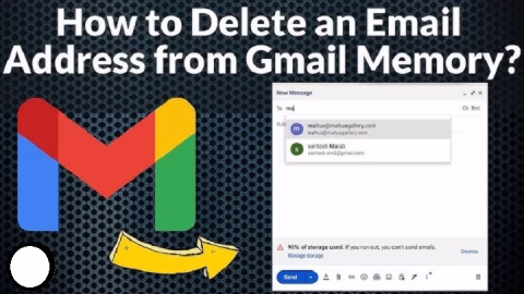 how to delete email address from gmail