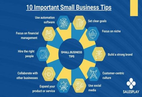 small business growth tips infographic
