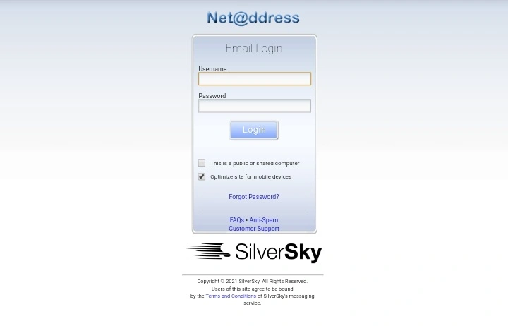 netaddress email