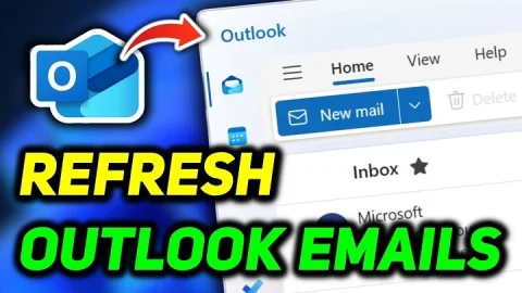 how to refresh outlook email