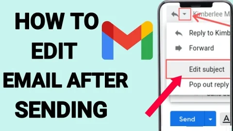 can i edit an email i sent