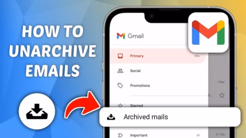 how do i unarchive an email