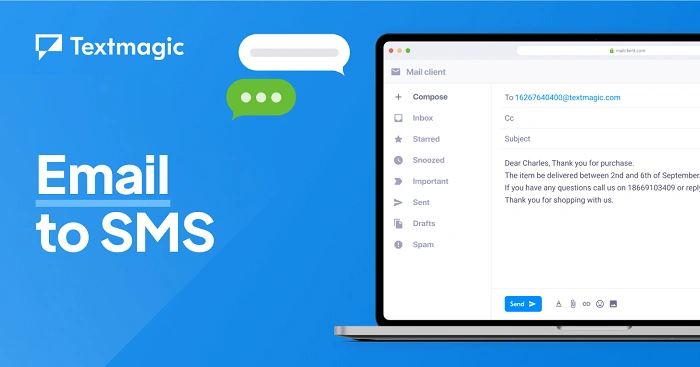 how to send text to email 1