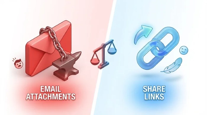 Email Attachments vs Cloud Sharing