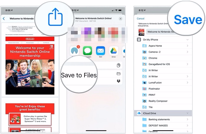 how do i save an email as a pdf 1